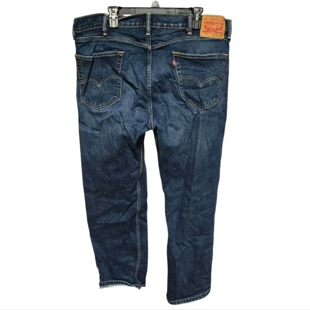 Levi’s 505 Men’s Jeans 40x30 Straight Leg Medium Blue Denim Classic Fit Stretch